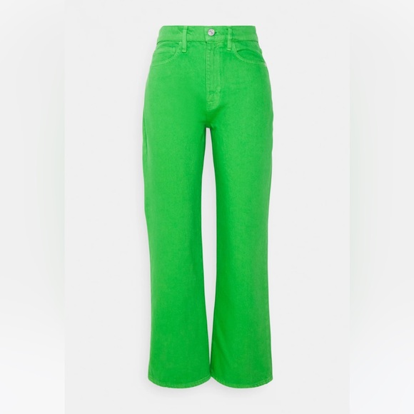 FRAME Le Jane Crop High Rise Straight Leg Jeans - Picture 5 of 8